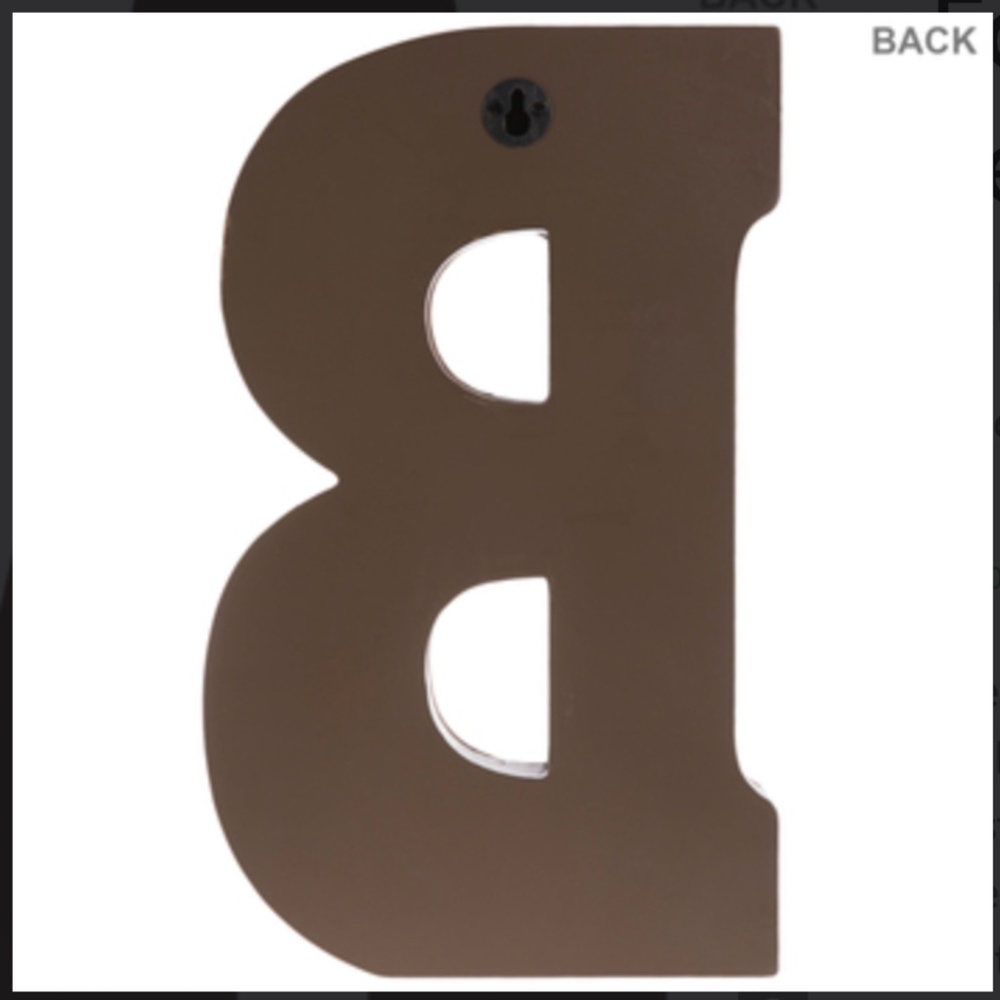 NEW Galvanized Metal & Wood Letters (Wall Decor) and self standing LETTER B - Picture 2 of 2